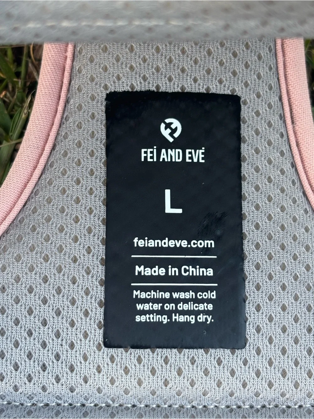 Fei and Eve Large Pink Classic Dog Harness with Velcro for patches